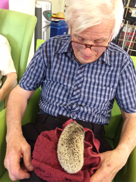 A Noahâ€™s Ark of creatures visited a dementia care centre in Seaford recently, as part of its initiative to create a calm and therapeutic environment for its residents using animals.